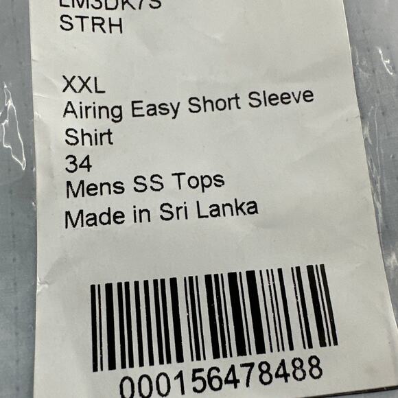 Lululemom Men's STRH Airing Easy Short-Sleeve Shirt Size XXL - Picture 3 of 10